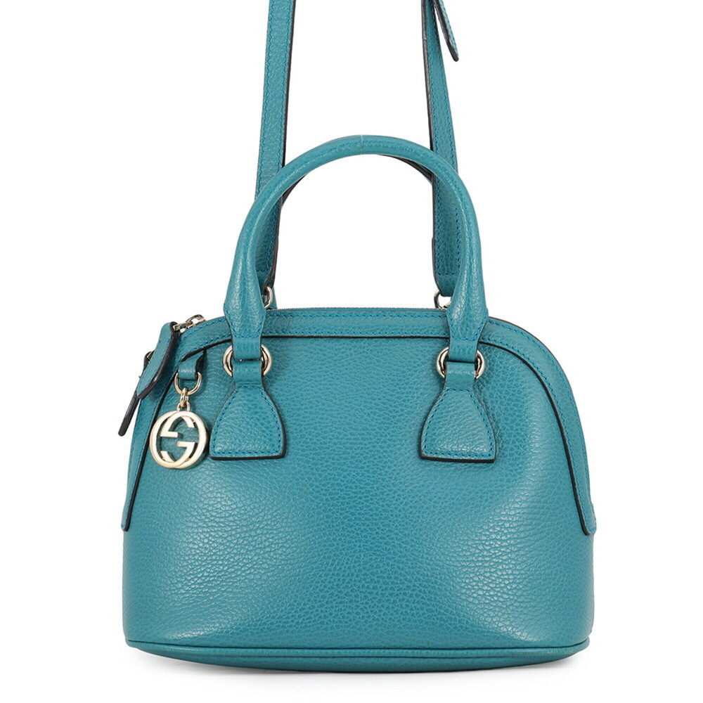 GUCCI Authentic Gold Leather Shoulder Bag